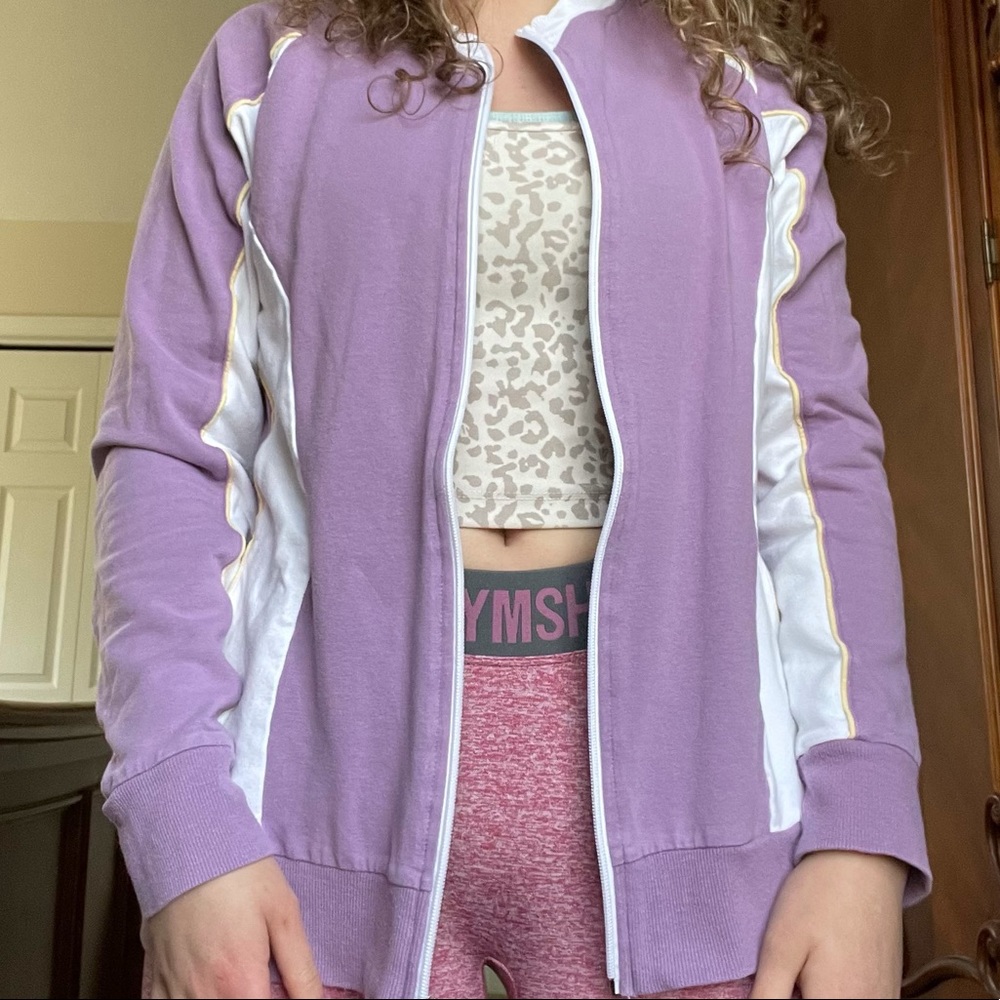 Sports wear Vintage purple/white jacket